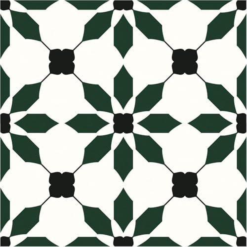 MORCART 20 piastrelle autoadesive per pavimenti, 20 x 20 cm, in vinile, impermeabili, fai da te, per bagno, cucina, camino, casa degli animali domestici, scale, camere da letto, pareti rimovibili