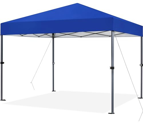 Yaheetech Tonnelle de Jardin Extérieur 3 × 3 M Tente de Camping Pliable avec Sac de Transport Sacs de Sable et Chevilles pour Camping Plage Fête et Foire Bleu