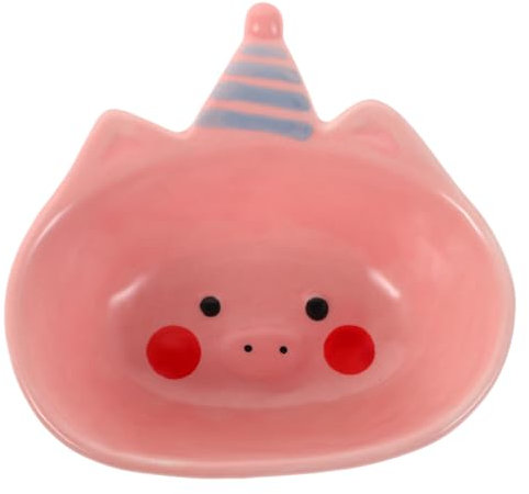 PartyKindom Cute Pig Themed Small Bowl for Sauce Dip Dessert Unique Pig Sauce Bowl for Kitchen for Home Decor