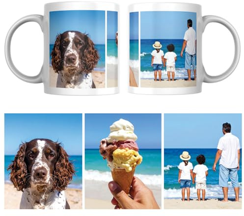 Personalised Mug with Photo & Text – Customised Mug & Coffee Cup | Gift for Fathers Day, Mothers Day, Birthday, Anniversary – 11oz Tea Cup. Custom photo mug personalised for women and men.