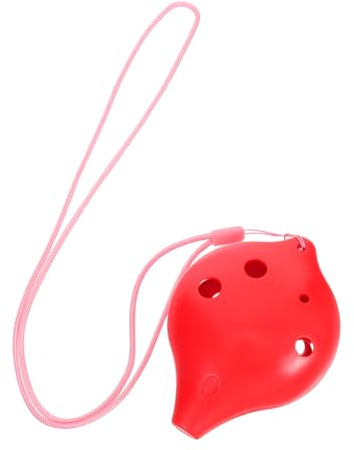 BESTonZON 6löcher Ocarina Aus Harz Für Anfänger C-musikinstrument Mit Halsband Blasinstrument Für Junge Mädchen Erwachsene Chinesisches Musikinstrument Zum Spielen