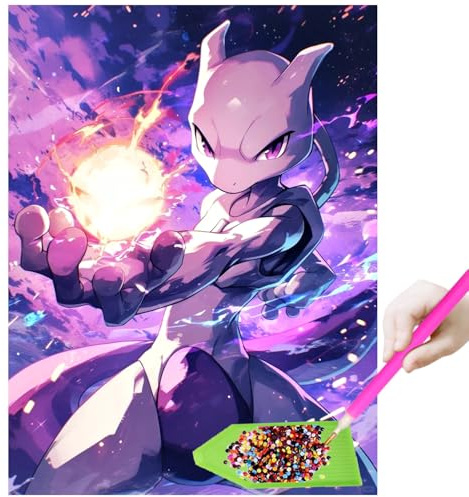 Diamond Painting Anime für Kinder Erwachsene 30x40cm, 5D Diamant painting bilder set, Diamond Painting Bastelset mit Cartoon-Bildern, Spielzeug Bausätze für Diamantmalerei, DIY Haus Deko Bastelset