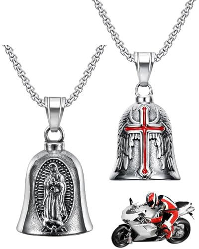 FUGLUS 1 pieza Llavero Moto Campana | Personalizado | Anillo Colgante | Motocicletas, Vehículos Eléctricos, Bicicletas, Coches | Amuleto de Protección y Buena Suerte(con cadena)