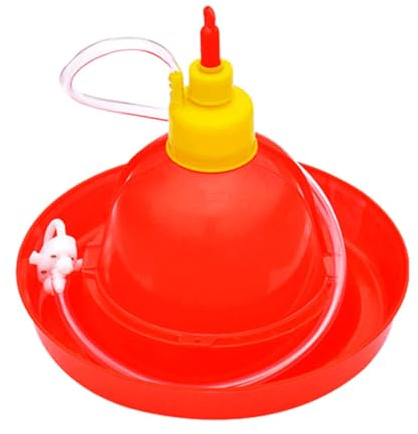Dickly Bebedero automático para Aves de Corral, contenedor de Agua Multiusos para Granjas, Bebedero para Pollos, codornices, Palomas, y gallinas.