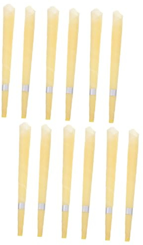 VICASKY Kompakte Bienenwachs Aromatherapie Stäbchen 12 Stück Trompetenform Ohrenschmalzentferner Haushalt Entspannungshelfer Gegen Juckreiz Staub Für Outdoor Büro