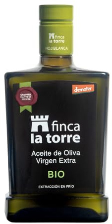 Nueva Cosecha Noviembre 2025 | Finca La Torre | Aceite de Oliva Virgen Extra Hojiblanca BIO - Botella 500 ml