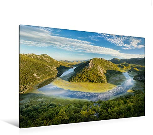 Premium Textil-Leinwand 120 x 80 cm Quer-Format Skadarsee - Montenegro | Wandbild, HD-Bild auf Keilrahmen, Fertigbild auf hochwertigem Vlies, Leinwanddruck von Stefan L. Beyer