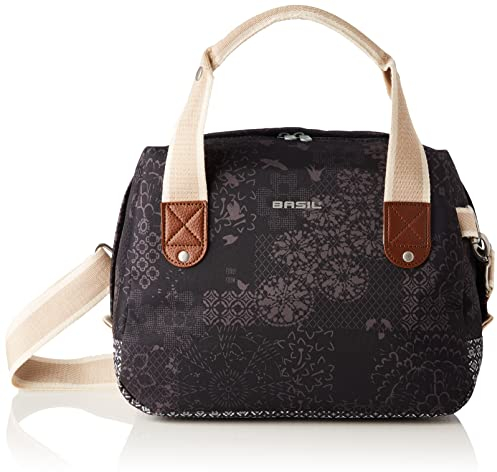 Basil Bohème City Bag KF Lenkertasche - Geeignet für Elektrisches, City, Damenfahhrad - 8L - Forest grün