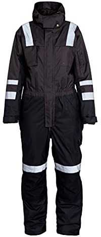 Elka 088002W053005 Arbeitsoverall, Xtreme, Thermo-Overall, Grau/Schwarz, Größe L