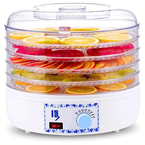 Food Dehydrator,5 Trays Small Adjustable Temperature Multi-function Dryer, Suitable for Jerky,Meat,Beef,Fruit,Vegetable,Pet Food, Herb