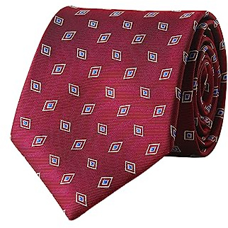 WANYING Bordeaux 8cm Krawatte Binder Schlips Herrenmode Jacquard Gewebte Standard Krawatte Business Casual Formell Hochzeit Party Retro