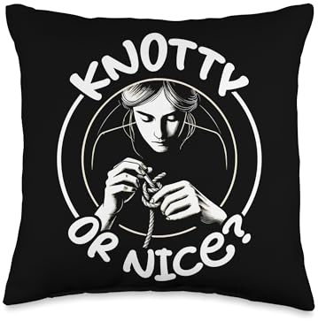 Knotting Knot Looping Twisting Knot Tying Throw Pillow