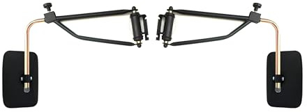 MelTruck® 2x Außenspiegel 250x165 mm R1800 Ø10, Ø15 und Ø18 mm E20 und Spiegelhalter für LKW Traktor Bagger