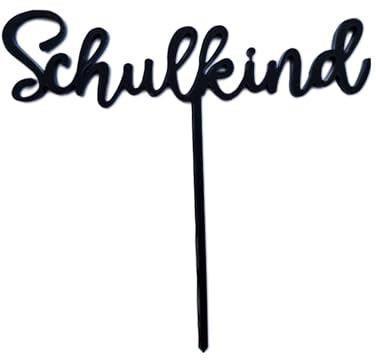Kuchenstecker Cake-Topper Kuchen-Topper aus Acryl Schulkind Einschulung Schulstart Schule Kuchendekoration