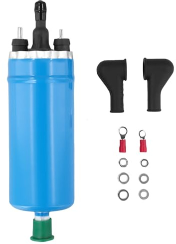 QWORK® Bomba Combustible de Alta Presión, 12V Bomba de Transferencia Combustible, Bomba Combustible de Repuesto Universal, Compatible con 0580464070, 0580464038