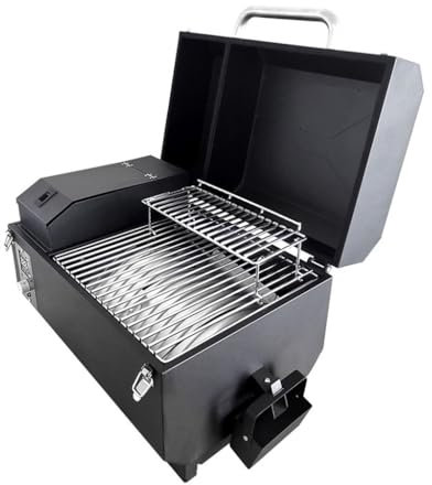 CVNIMV Grille de Barbecue électrique Portable, pour Usage Domestique, Gril à Viande Noir, température réglable (D 32x36x55cm)