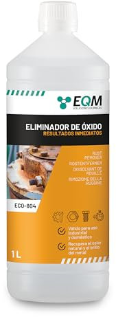 EQM - ECO-804 - Rust Remover for Metal - 1L - Instantly Eliminates Rust - Restores Original Metal Colour - Fast-Acting Formula