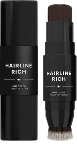 Retoque del color de la raíz del cabello - Retoque de cobertura de canas | Retoque de raíz de tinte para el cabello | para cubrir raíces | Color de cabello temporal de doble punta | Pluma de colo