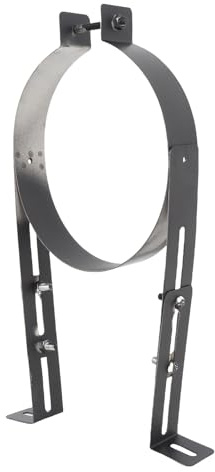 Schornstein-Wandhalterung Edelstahl, 15cm, 11 Zoll | Hitzebeständige Ofenrohr-Befestigung, Robuste Metallkonstruktion, Für Heizsysteme, Flexible Abstandsfunktion, Universell