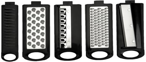 Mandolina - mandolina de cocina con 5 cuchillas de acero inoxidable, ideal para cortar y rallar vegetales de manera rápida y precisa.*