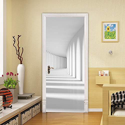 3D Türaufkleber selbstklebend–abnehmbar & wasserfest Türfolie aus PVC,Türposter Original Design,Rückstandsfrei,Pflegeleicht, 77x200cm Wandaufkleber für Schlafzimmer Wohnzimmer Kinderzimmer Flur 168