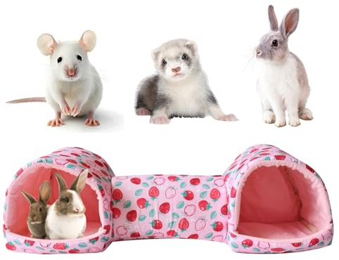 Accesorios de túnel Lavables para Mascotas pequeñas, Antideslizante, Suave, para Animales pequeños, Accesorios de Jaula para Hurones, Conejos, Chinchillas, Juego de, enriquecimiento de