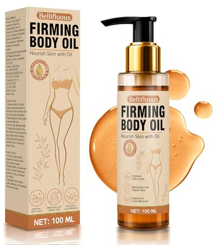 Bellifluous Firming Bodys Oils,100ml Skin Tightening Oil for Body, Glow Remedy Oil for Sagging Skin, Fine Lines, Wrinkles, Stretch Marks, Body Oil to Hydrate Nourish Skin