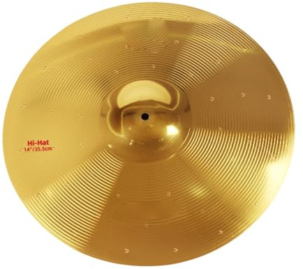 Estándar Platillos Juego De Platillos Para Batería 10 Splash 16 Crash 18 Heavy 20 Pulgadas Ride 14 Hi Hat Accesorios Instrumentos Percusión(14 inch)