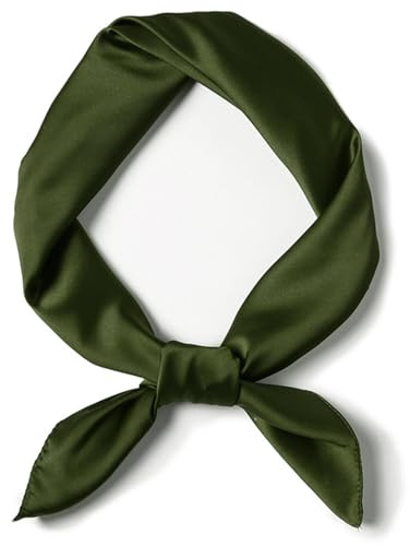 Teouuas Halstuch für Damen, 70 * 70 cm Seidenschal Bandana Halstuch, Seidentuch, Seidenschals Damen, Halstuchs Seide, Damens Seidentuch, für Frauen