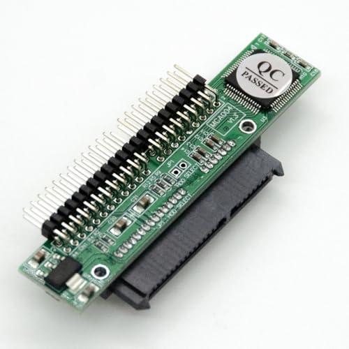 Sonilco Serial ATA 7+15 Pin Female to 2.5 44-Pin IDE Male Adapter, SATA SSD HDD to IDE Laptop Converter (SATA Female to Male Flat)