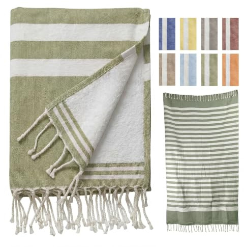 furora HOLIDAY Badetuch groß 100x200, Badehandtuch Baumwolle Frottee: | saugstark, natürlich weich: Saunahandtuch Damen Herren, XXL Strandhandtuch Duschtuch, liege Handtuch Saunatuch Strandtuch