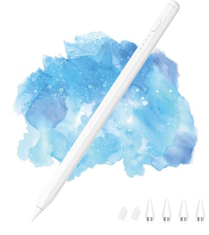Moko Aufladbarer Stift Für Android Touchscreen,Stift Für Tablet, Weiß | Kompatibel Mit Samsung Tab A11+/A9+/Vivo/Xiaomi Und Allen Android Tablets & Smartphones, Universeller Aktiver Feinspitzenstif