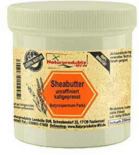 Sheabutter unraffiniert kaltgepresst (250g) roh naturbelassen Shea Butter