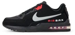 Nike Air Max Ltd 3 Löparskor för män, Black Lt Smoke Gray University Red, 44.5 EU