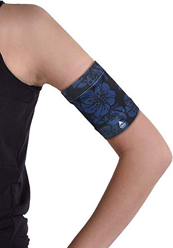 Dia-Band, skyddsmanschett för Freestyle Libre, Medtronic, Dexcom eller Omnipod blodsockersensor - Bekvämt och återanvändbart huvudband för diabetiker. (S (25-28 cm))