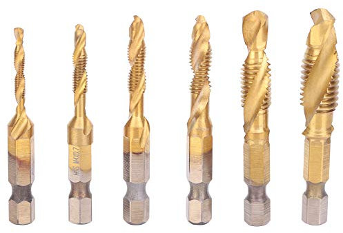 Kit di punte per trapano per utensili manuali 100% nuovissimo ad alta efficienza 6 pezzi HSS per il serraggio