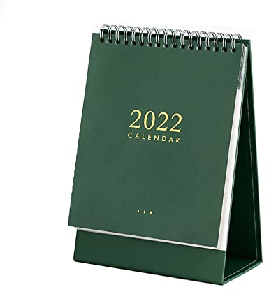 Bürokalender Netter Schreibtischkalender von 2021 bis 2022 Kleinkalender Desktop monatlicher Kalender kreative kleine Verzierungen (2021.9-2022.12) Tischkalender Wochenplaner ( Color : 1 , Size : L )