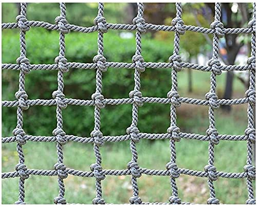 KDSD8FFF Kletternetz Für Kinder Im Freien, Baumhaus-Strickleiter, Spielplatz, Kletternetz, Klettergerüst, Schaukel, Hindernis Im Ninja-Krieger-Stil,100x150cm(3.3 * 4.9ft)