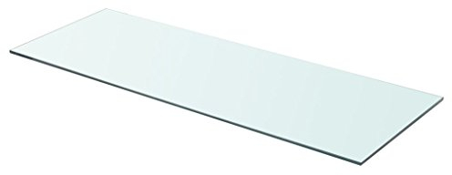 Tidyard Regalboden Glasregalboden Glasregal Glasablage Badablage Duschablage Glasboden Wandablage Badregal für Badezimmer, Glas Transparent 80 cm x 30 cm