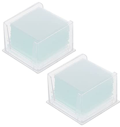 200 st standard mikroskop skyddsglider, 24 x 24 mm fyrkantiga skyddsglas för laboratorium