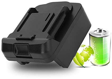 ANKROYU Adapter für Milwaukee M18 Lithium Ionen Akku auf Makita 18V BL1830 BL1840 BL1850 BL1860 mit Sicherung und Schalter