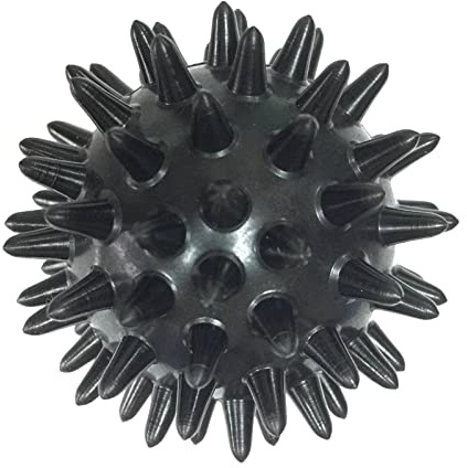 Milageto Stacheliger Massageball Gymnastikball 6 cm Durchmesser Reisetaschenformat Fußmassageball, 9 mm Lange Stachelmassagerolle für Kopf Gesicht Hals