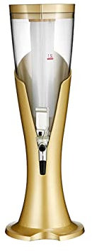Dispensador de Torre de Cerveza Dispensador de Torre de Cerveza, cañón de Cerveza de Barril con carámbanos, dispensador de Vino de Barril de remojo de Vino de Hielo Luminoso Comercial con Grifo Torre