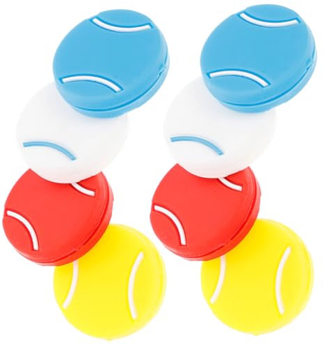 KOMBIUDA Tennisschläger Stoßdämpfer Silikon 8 Stück Tennis Vibrationsdämpfer Fiberglas Vibrationsabsorber Für Tennisspieler Tenniszubehör