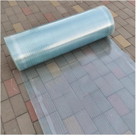 GOCHUSX Polycarbonat-Dachplatte, 0,8 Mm Glasfaserplatte, UV-beständige Transparente Folie Für Gewächshäuser, Regensichere Isolierung Aus Sunshine Board Überdachung (Farbe : Clear-0.8mm, Größe : 1.5X
