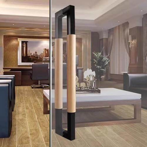 HACSYP Push-Pull-Türgriffe, robuster Eingangstürgriff, moderner doppelseitiger Haltegriff for Holztüren, for Holz-, Stahl-, Aluminium- und Glastüren (Size : 150cm/59)