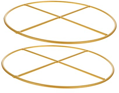 RORPOIR 2pcs Ring Material Diy Dreamcatcher Iron Rings Wreath Making Diy Adornment Accessories for Autumn Christmas Decorations