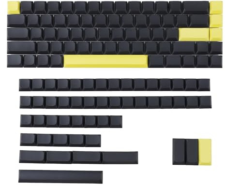 YMDK gantelman 119 Ultra-Slim MX Low Profile Blank PBT Keycaps for MX 61 64 68 75 84 87 96 108 Layout Mechanical Keyboard（only keycap）