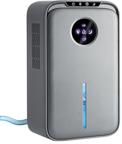 Dehumidifiers for Home, 2.5L Water Tank Dehumidifier for Bedroom With Drain HoseTimer Sleep Mode and Auto Shut Off Defrost, Quiet Small Dehumidifier for Drying Clothes Bathroom Closet RV