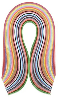 180 Sheets Quilling Paper Strips,36 Colors Quilling Paper Set,Paper Strips Quilling Slotted for DIY Arts and Crafts,54CM*5MM